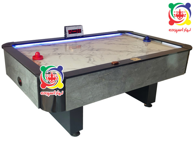 میز ایرهاکی ۲نفره مدل A18 هایگلاس طوسی ۸فوت نیار اسپرت